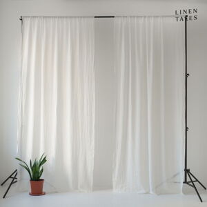 Bílá záclona 130x300 cm Daytime – Linen Tales
