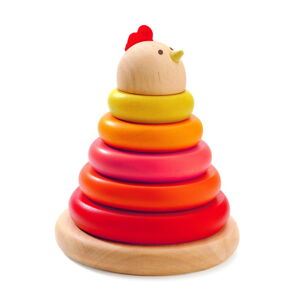 Dětská dřevěná skládací hračka Djeco Hen