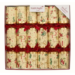 Vánoční crackery v sadě 6 ks Holiday Time - Robin Reed