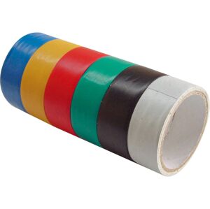 EXTOL CRAFT 9550 - pásky izolační PVC, sada 6ks, 19mm x 18m, (3m x 6ks)