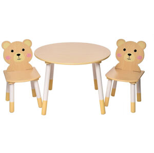 bHome Dětský stůl s židlemi Méďa DSBH1391