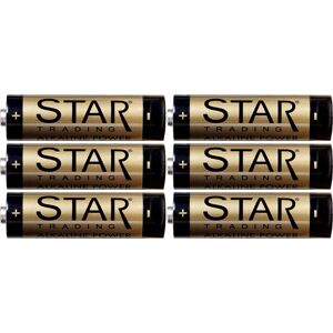 Sada 6 alkalických baterii longlife AA 1,5V Star Trading Alkaline