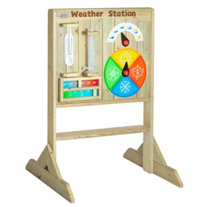 Dřevěná meteorologická stanice s tabulí Classic World