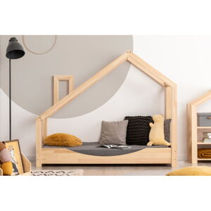 Domečková postel z borovicového dřeva Adeko Luna Elma, 90 x 180 cm