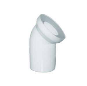 PB Připojovací WC koleno 45° x 110 mm - dopojovací odpadní koleno s manžetou