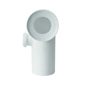 PB Připojovací WC koleno 90° x 110 mm s odbočkou vlevo - dopojovací odpadní koleno s přípojkou 50 mm a s manžetou