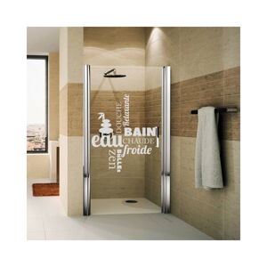 Voděodolná samolepka do sprchy Ambiance Zen, 55 x 65 cm