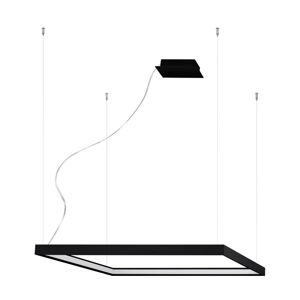 Černé LED závěsné svítidlo 80x80 cm Aura - Nice Lamps