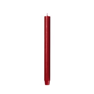 Dlouhá svíčka průměr 2,6 cm doba hoření 18 h Broste RUSTIC - červená
