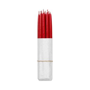 Máčené svíčky 10 ks průměr 1,2 cm doba hoření 2,5 h Broste TAPERS - červené