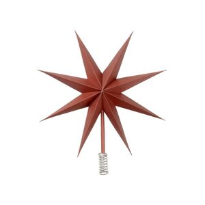 Vánoční špička na stromeček průměr 30 cm Broste TOP STAR - červená