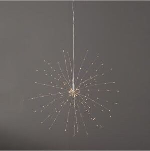 Závěsná světelná LED dekorace výška 45 cm Star Trading Firework - stříbrná
