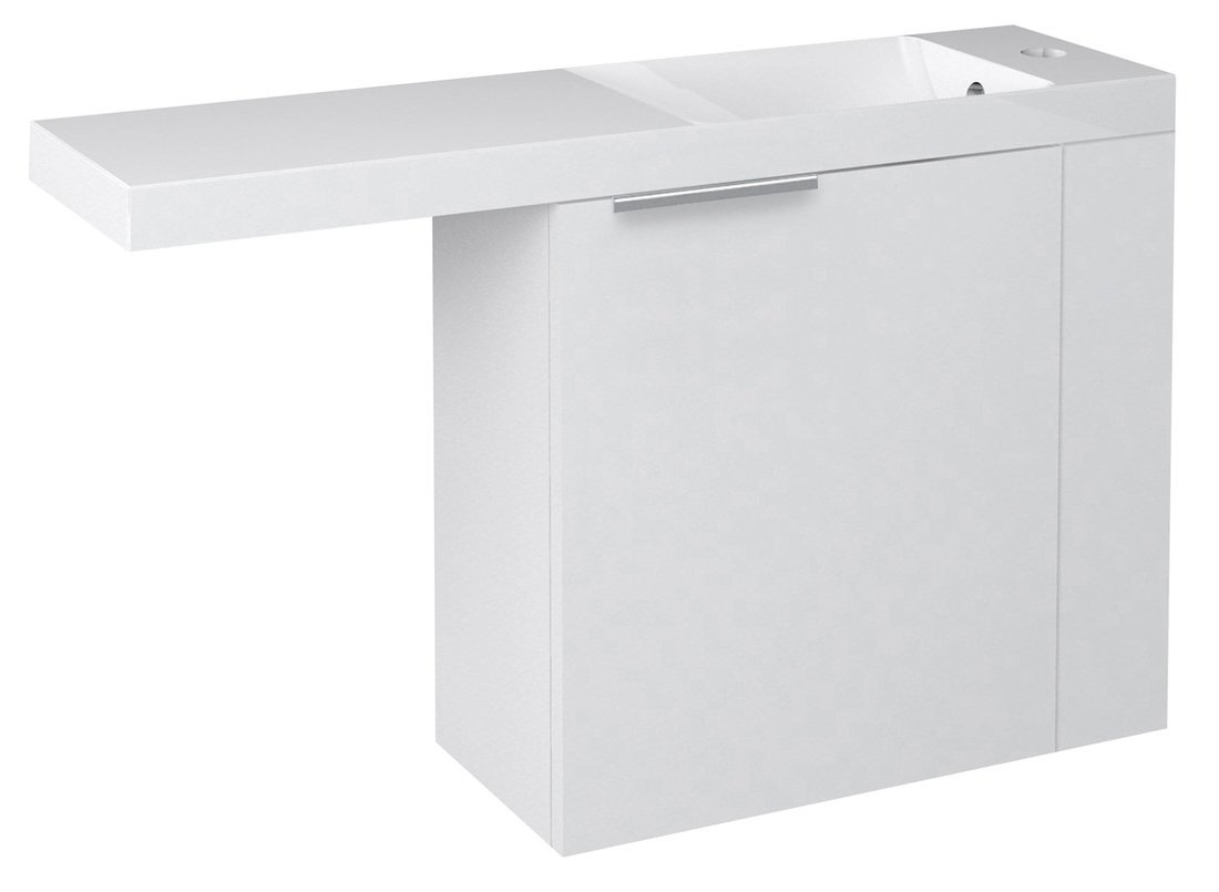 Sapho LATUS VI umyvadlová skříňka 50x50x22cm, pravá, bílá (55830)