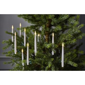 Bezdrátové vánoční LED osvětlení 10 svíček Star Trading Paulina - bílé