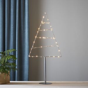 Dekorativní LED stromek výška 90 cm Star Trading Triangle - stříbrný