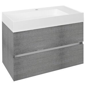 Sapho ODETTA umyvadlová skříňka 82x50x43,5cm, dub stříbrný