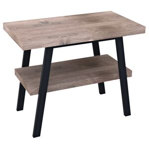 Sapho TWIGA umyvadlový stolek 100x72x50 cm, černá mat/ořech rustik - SET(VC442/1ks, AV103/1ks, AV993/1ks)