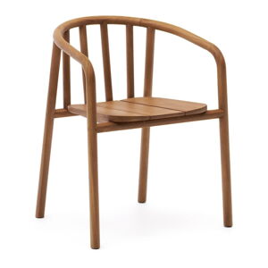 Dřevěná zahradní židle v přírodní barvě Turqueta – Kave Home
