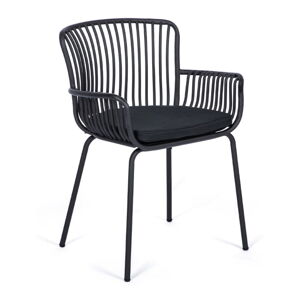 Sada 2 černých zahradních židlí Bonami Selection Elia