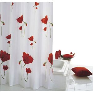 Sapho MOHN sprchový závěs 180x200cm, polyester, červenobílá