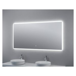 B-eco Zrcadlo BRIGHT SILVER140 140 x 70 cm s LED osvětlením