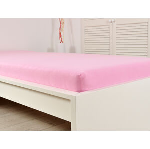 Prostěradlo Jersey bavlna IDEAL - Růžová Rozměr: 90 x 200