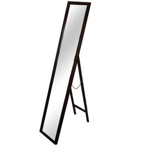 Tempo Kondela Zrcadlo MALKIA TYP 4 - dřevěný rám hnědé barvy + kupón KONDELA10 na okamžitou slevu 3% (kupón uplatníte v košíku)
