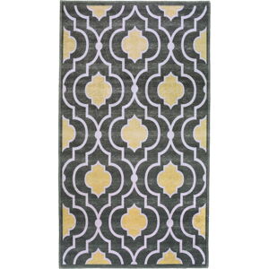 Žluto-šedý pratelný koberec 180x120 cm - Vitaus