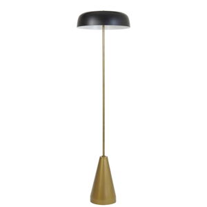 Stojací lampa v černo-bronzové barvě (výška 150 cm) Lando – Light & Living