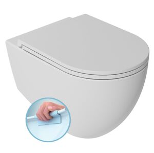 Isvea INFINITY závěsná WC mísa, Rimless, 36,5x53cm, bílá mat
