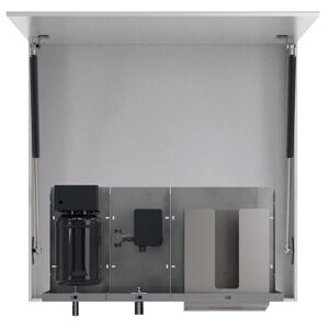 NOFER TOWEL zrcadlová skříňka 900 mm se senzorovým dávkovačem mýdla, vodovodní baterií a zásobníkem na papírové ručníky - SET(12055.090/1ks, 12053.S1/1ks, 12053.M/1ks, 12053.P/1ks)