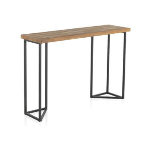 Konzolový stolek s deskou z jilmového dřeva Geese Lorena, výška 83 cm