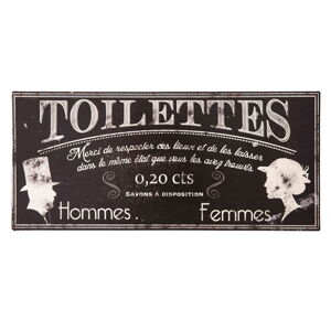 Kovová cedule na toaletu Antic Line Toilettes