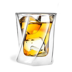 Dvoustěnná sklenice na whiskey Vialli Design, 300 ml