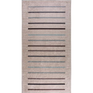 Světle hnědý pratelný koberec běhoun 80x200 cm – Vitaus