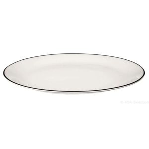 Dezertní talíř s proužkem 14,5 cm A TABLE LIGNE NOIR ASA Selection - bílý