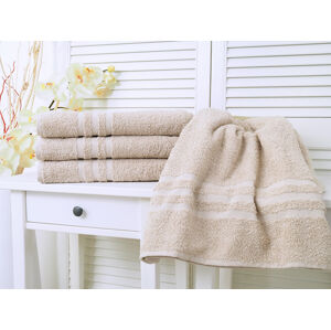 Bavlněný froté ručník Standard - Beige Rozměr: 50 x 100