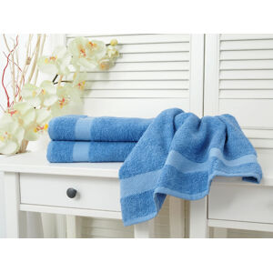 Bavlněný froté ručník Adria - Modrý Rozměr: 30 x 50