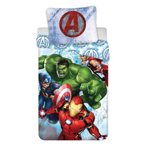 Dětské bavlněné povlečení Jerry Fabrics Avengers Heroes, 140 x 200 cm