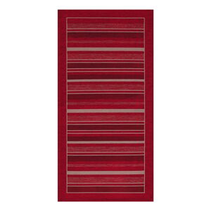 Červený běhoun Floorita Velour, 55 x 280 cm