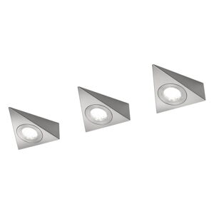Kovové LED nástěnné svítidlo ve stříbrné barvě (délka 11 cm) Ecco – Trio