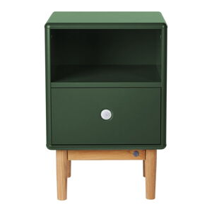 Tmavě zelený noční stolek Tom Tailor Color Box