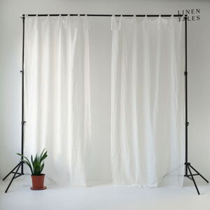 Bílá záclona 130x330 cm Daytime – Linen Tales