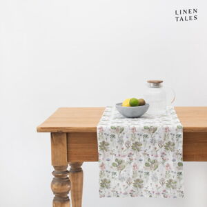 Lněný běhoun na stůl 40x200 cm Botany – Linen Tales