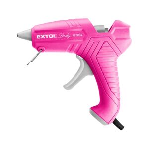 EXTOL LADY 422004 - pistole tavná lepící, ⌀11mm, 40W, růžová