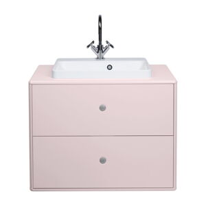 Růžová skříňka s umyvadlem bez baterie 80x62 cm Color Bath - Tom Tailor for Tenzo