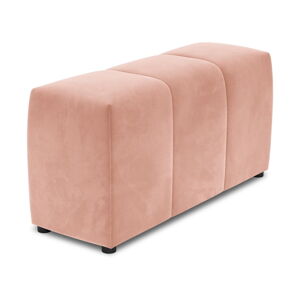 Růžová sametová područka k modulární pohovce Rome Velvet - Cosmopolitan Design