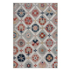 Šedý venkovní koberec 290x200 cm Flora - Flair Rugs