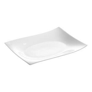 Bílý porcelánový servírovací talíř 22x30 cm Motion – Maxwell & Williams
