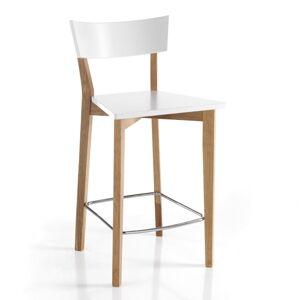 Bílé/v přírodní barvě barové židle v sadě 2 ks 94 cm Kyra – Tomasucci